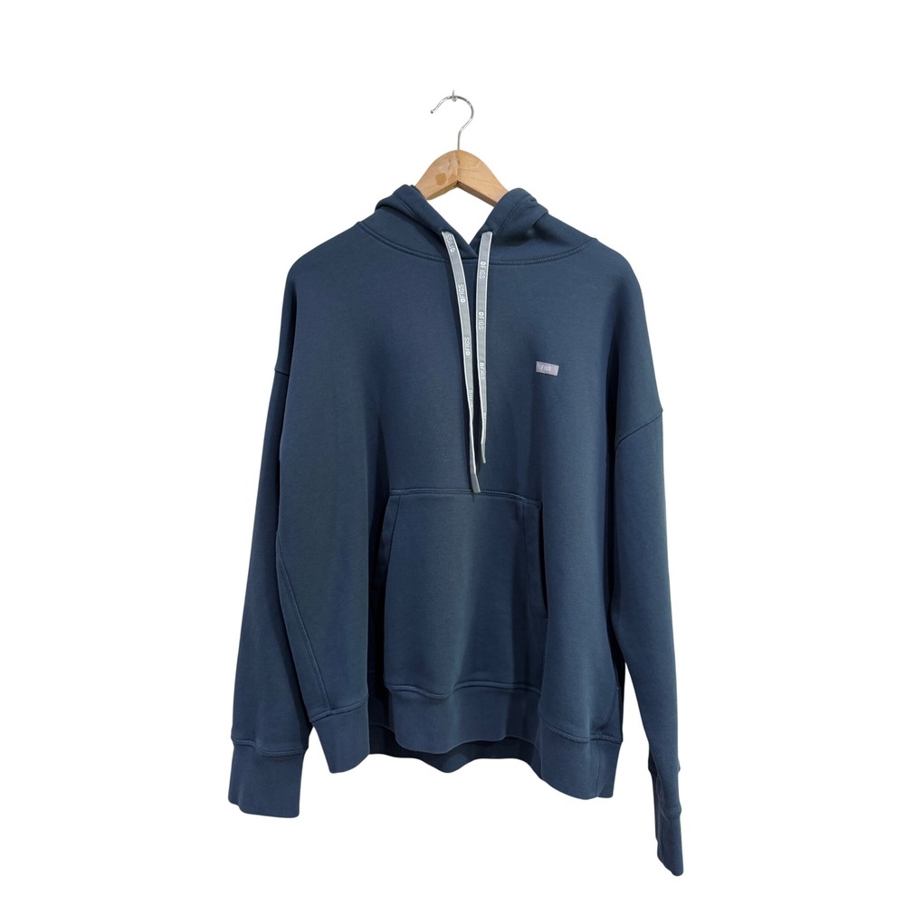 Figs Womens 2XL Blue Fleece Lined Hoodie Sweatshirt W22LW1006